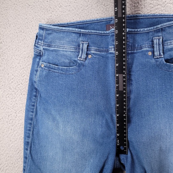 NYDJ Jeans Size 14 Teresa Wide Leg Higher Rise Trouser *HEMMED 31" Inseam - Picture 11 of 15